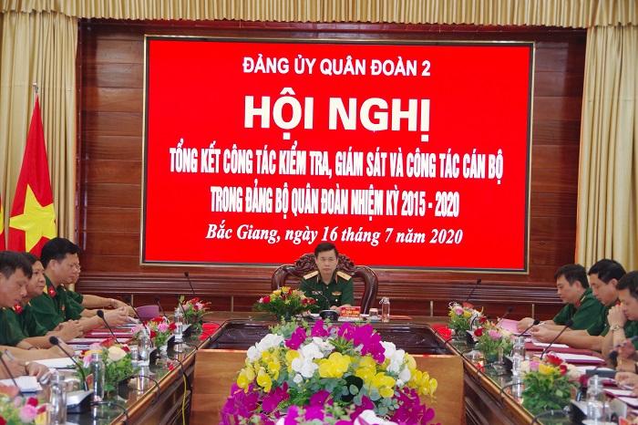 Đảng ủy Quân đoàn 2 tổng kết công tác kiểm tra, giám sát và công tác cán bộ nhiệm kỳ 2015-2020